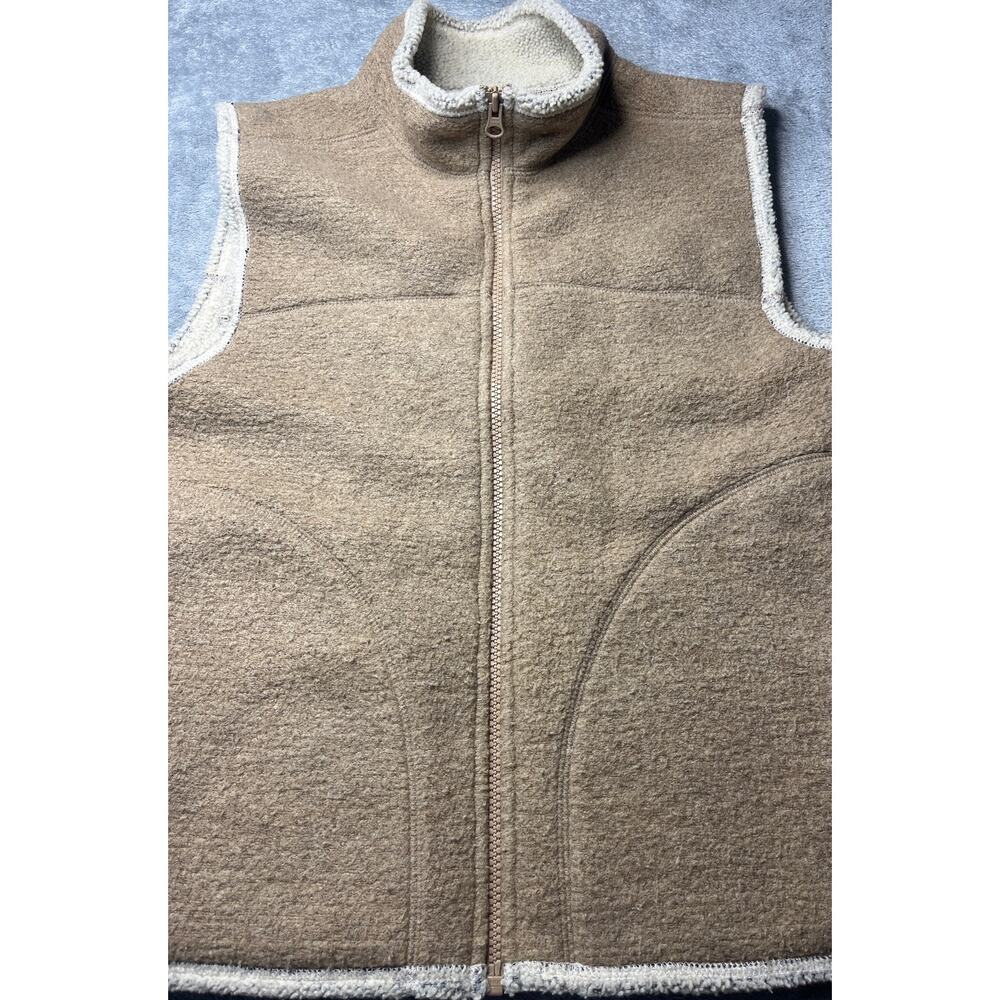 Woolrich Fleece Vest‎ Women’s Large Browns Full Zip Outdoor SOFT Size Medium